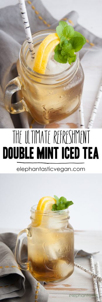 Double Mint Iced Tea | ElephantasticVegan.com