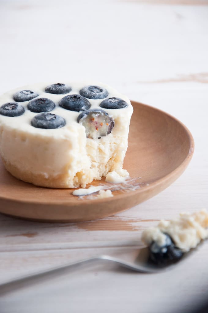 No-Bake Lime Blueberry Cheesecake | ElephantasticVegan.com