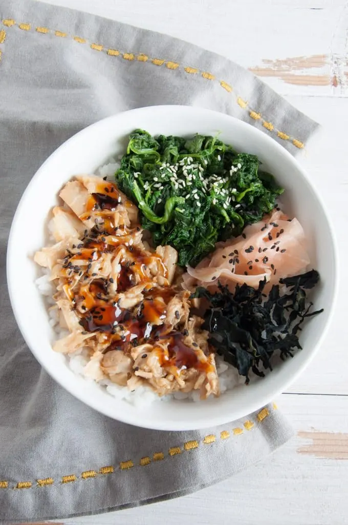 Teriyaki Jackfruit Sushi Bowl | ElephantasticVegan.com