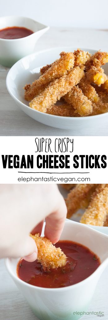Vegan Cheese Sticks | ElephantasticVegan.com