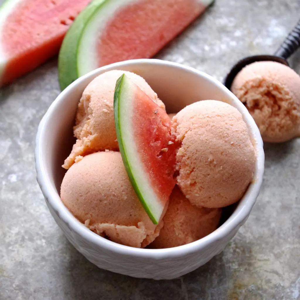 Watermelon Coconut Ice Cream - Nutrition in the Kitch