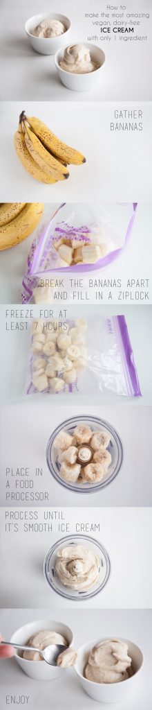 Nice Cream - How to make the best vegan ice cream with bananas only!