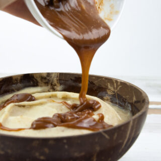 Salted Caramel Sauce over Nice Cream