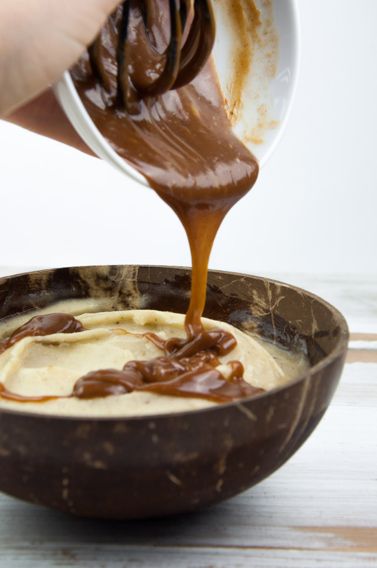 Salted Caramel Sauce over Nice Cream