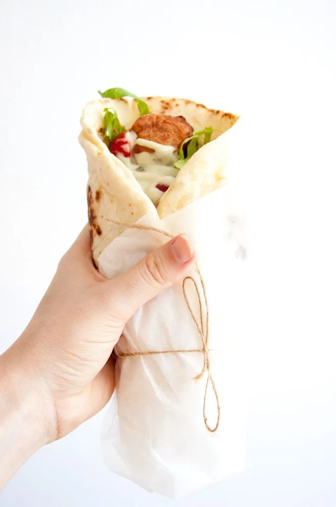 Tandoori Cauliflower Wrap | ElephantasticVegan.com