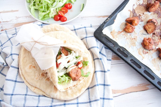 Tandoori Cauliflower Wrap | ElephantasticVegan.com