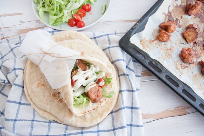 Tandoori Cauliflower Wrap | ElephantasticVegan.com
