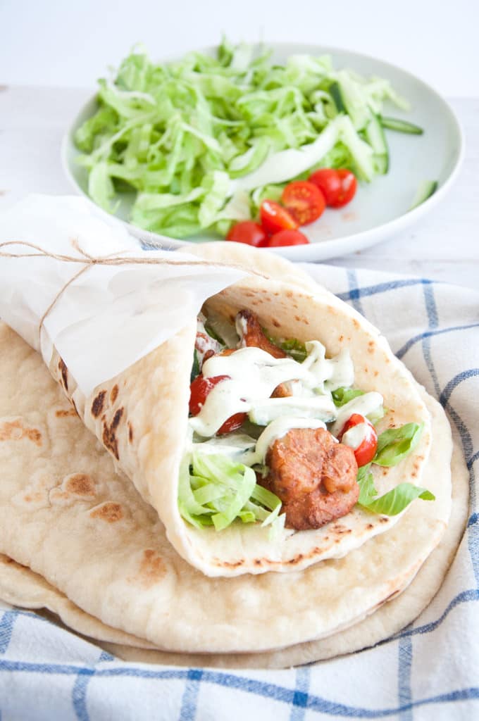 Tandoori Cauliflower Wrap | ElephantasticVegan.com