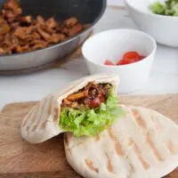 Vegan Chanterelle Pitas | ElephantasticVegan.com