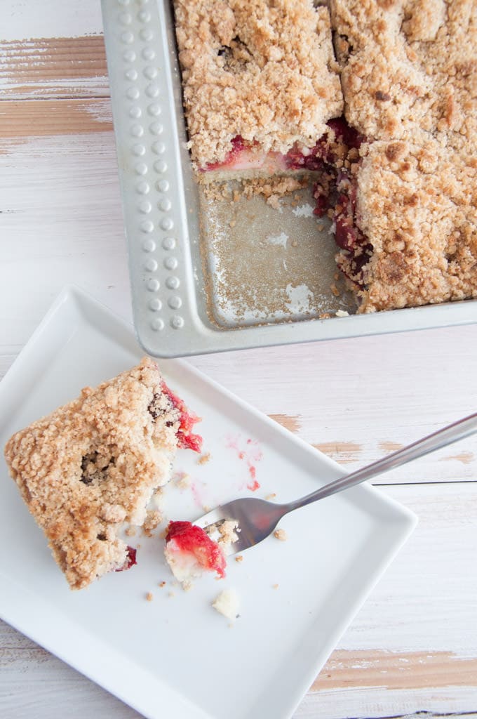 Plum Cinnamon Streusel Cake | ElephantasticVegan.com