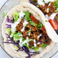 BBQ Pulled Jackfruit Wrap