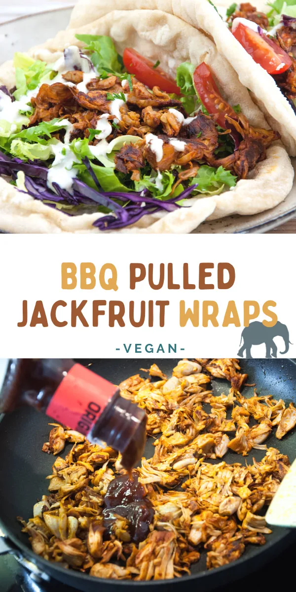 BBQ Pulled Jackfruit Wrap