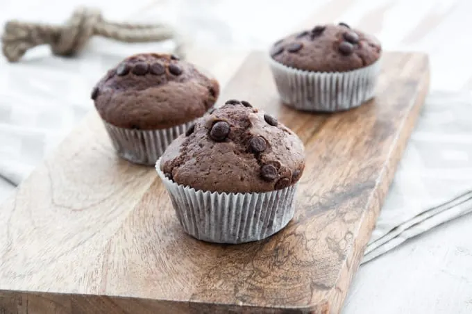 Simple Vegan Chocolate Muffins | ElephantasticVegan.com