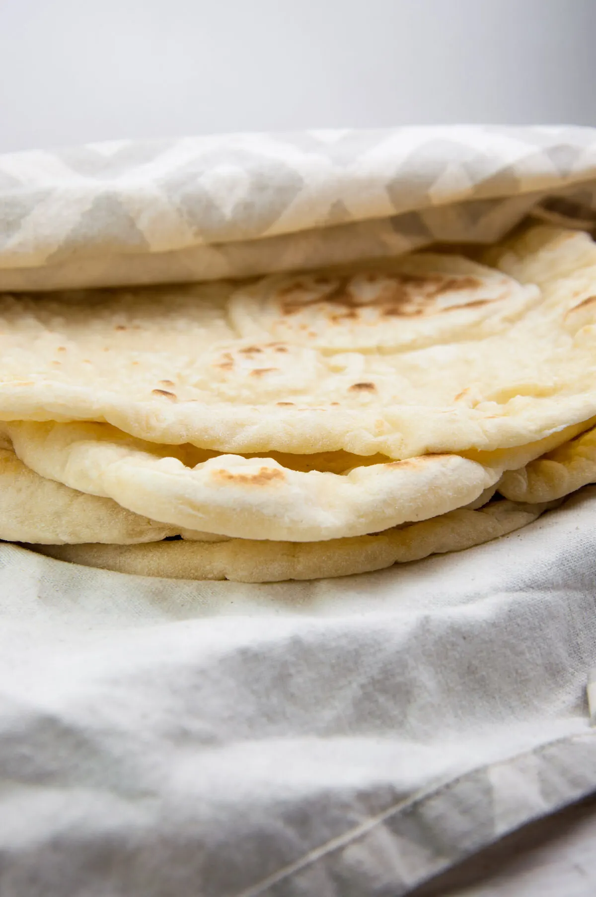 Thick & Fluffy Vegan Flour Tortillas