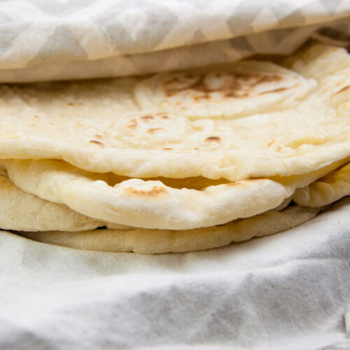 Thick & Fluffy Vegan Flour Tortillas