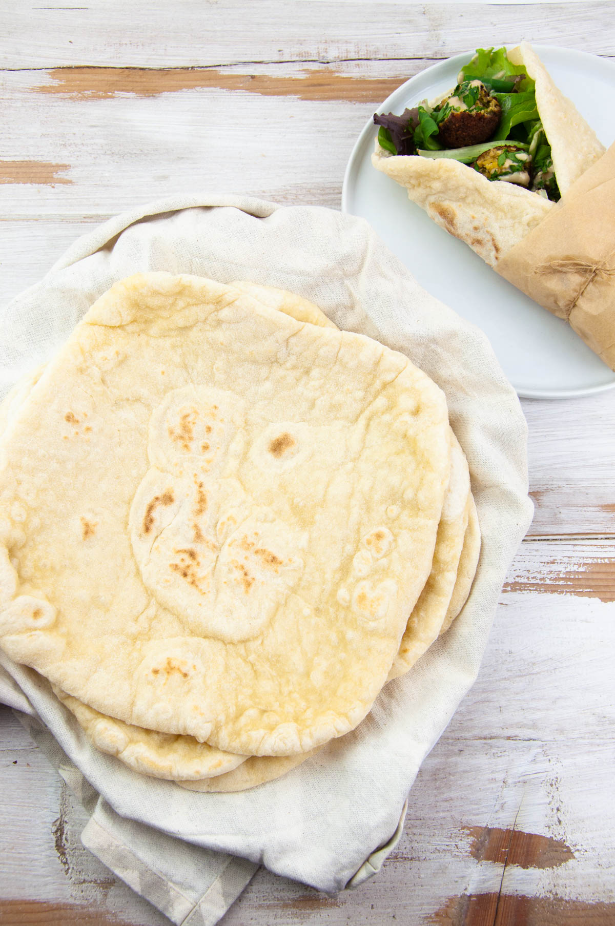 Thick & Fluffy Vegan Flour Tortillas