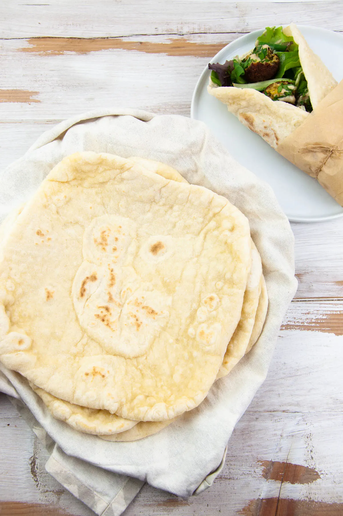 Thick & Fluffy Vegan Flour Tortillas