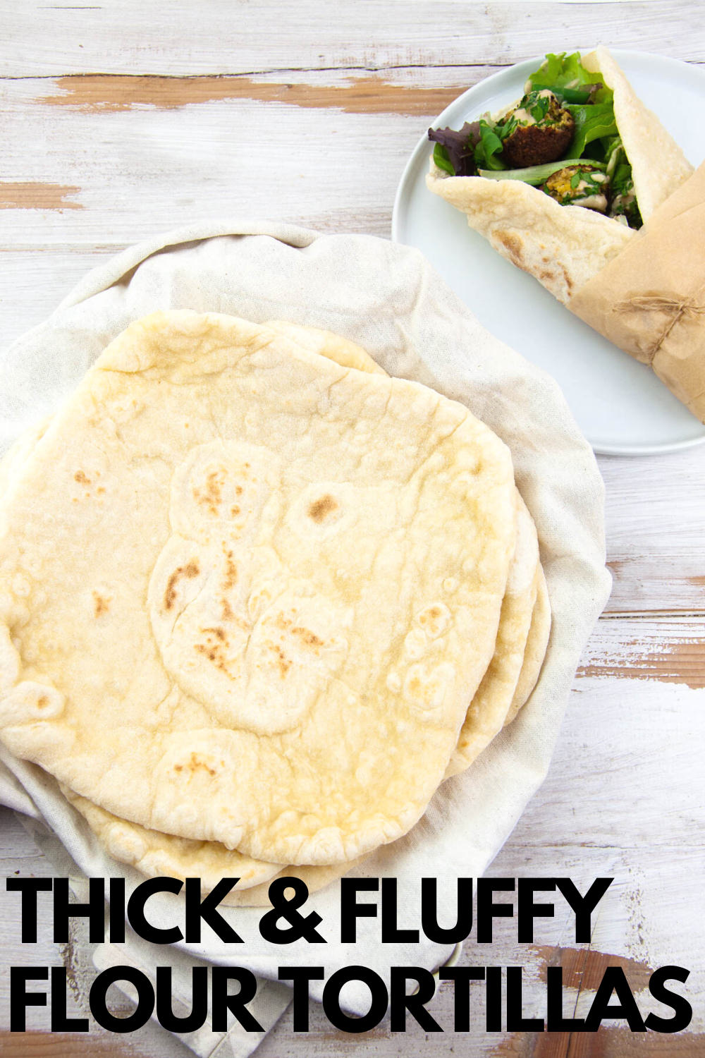 Thick and fluffy flour tortillas