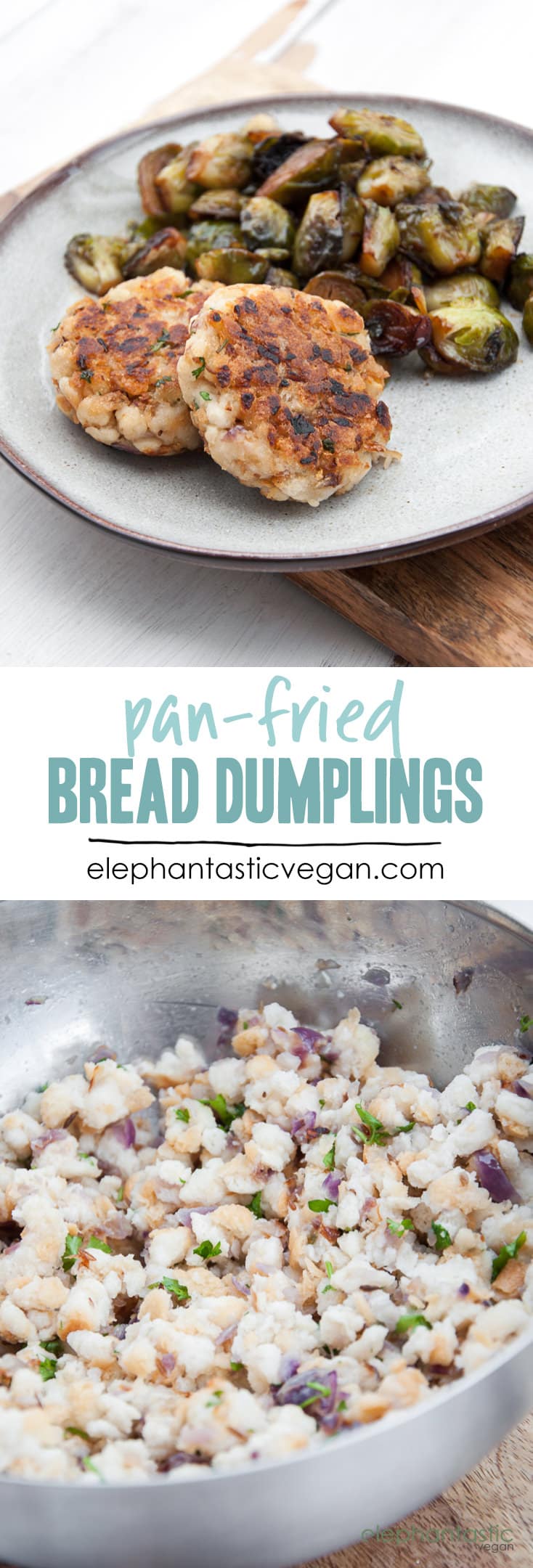 Pan-Fried Bread Dumplings | ElephantasticVegan.com