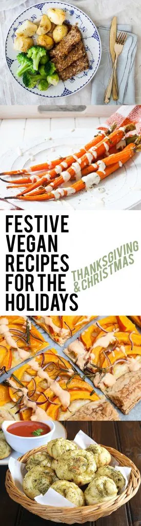 Festive Vegan Recipes for the Holidays (Thanksgiving & Christmas) | ElephantasticVegan.com