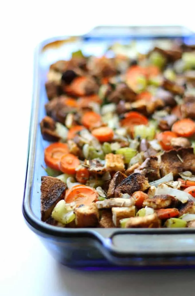 Gluten-Free Vegan Stuffing - Strength & Sunshine