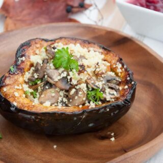 Couscous Stuffed Acorn Squash | ElephantasticVegan.com