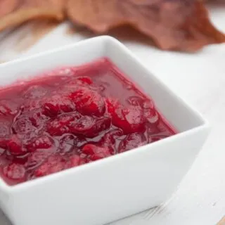 Easy 3-ingredient Cranberry Sauce | ElephantasticVegan.com