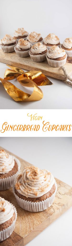 Vegan Gingerbread Cupcakes | ElephantasticVegan.com