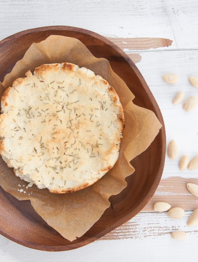 Baked Almond Feta with Rosemary | ElephantasticVegan.com