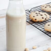 Homemade Almond Milk with Cookies