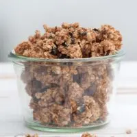 Vegan Marzipan Granola with Dried Blueberries | ElephantasticVegan.com