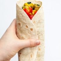 Mushroom Spinach Tofu Wrap | ElephantasticVegan.com