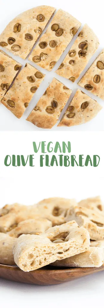 Olive Flatbread | ElephantasticVegan.com