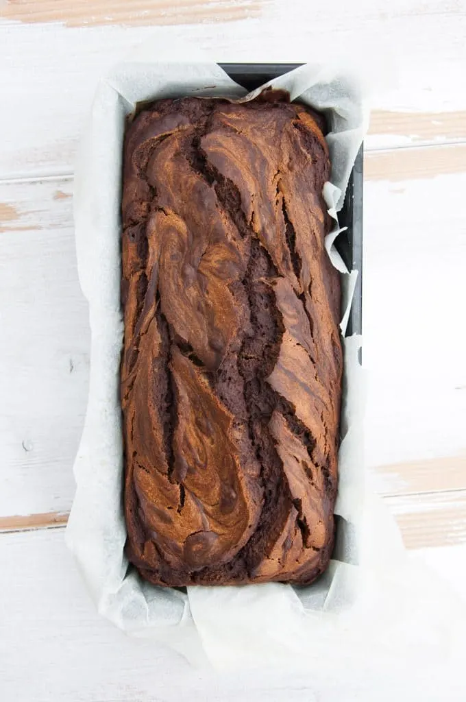 Vegan Chocolate Peanut Butter Banana Bread Vegan Chocolate Peanut Butter Banana Bread from top