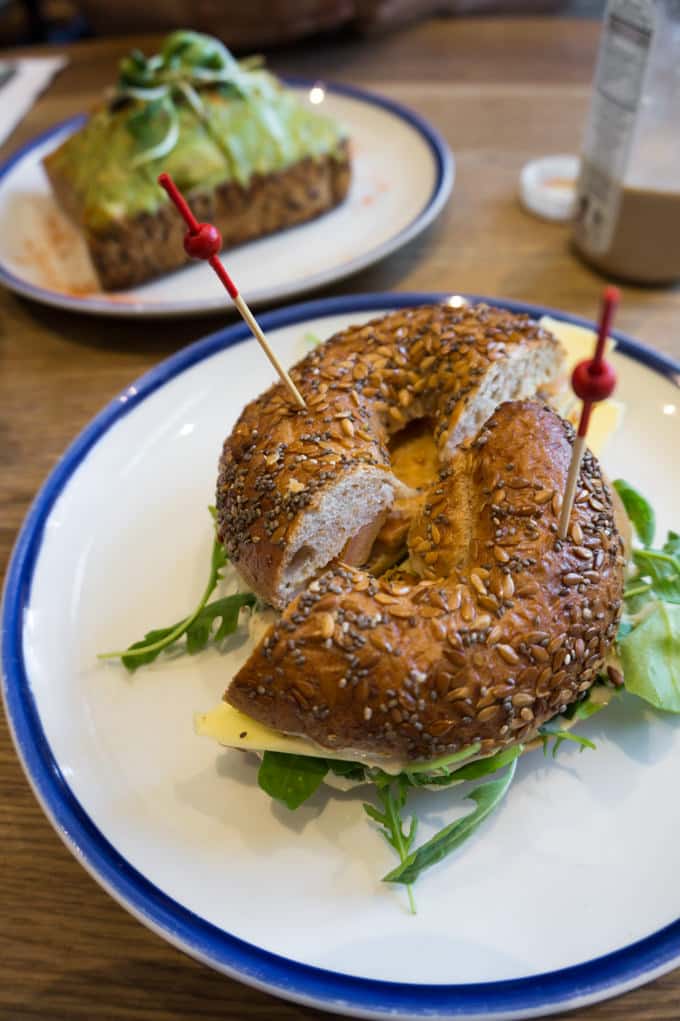 Flax & Kale - vegan chia flax bagel