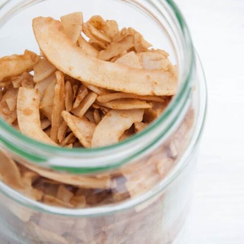 Vegan Coconut Bacon Recipe (6 ingredients) Elephantastic Vegan