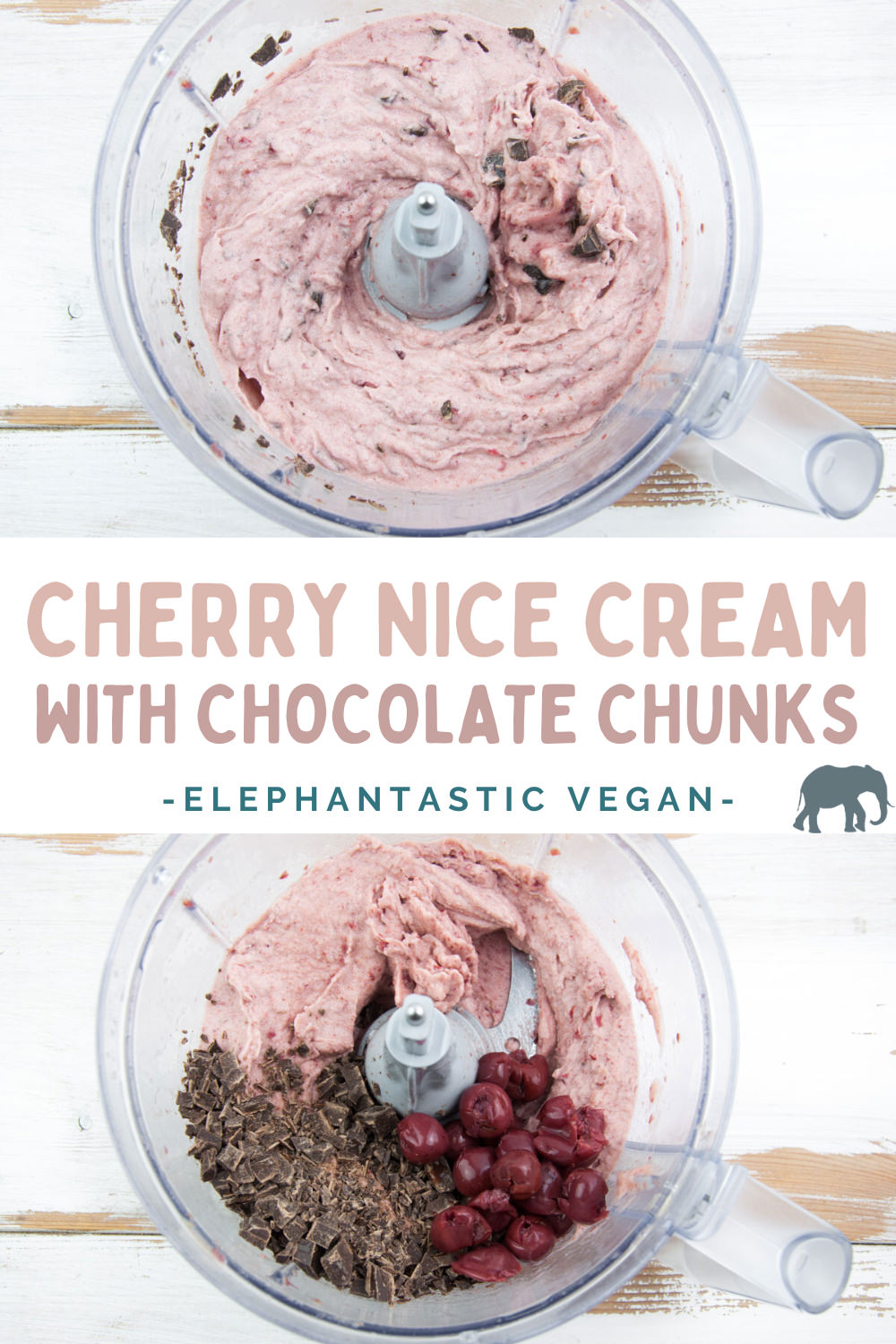 Cherry Nice Cream with Chocolate Chunks