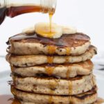 Vegan Banana Bread Pancakes with Chocolate Chunks | ElephantasticVegan.com