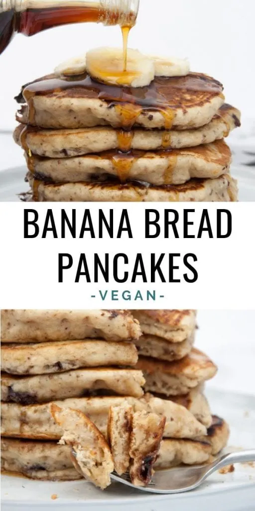 Vegan Banana Bread Pancakes