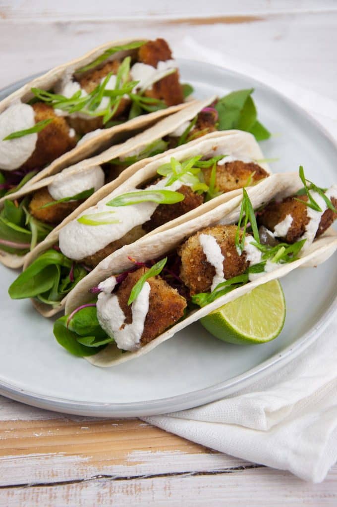 Vegan Pumpkin Nugget Tacos