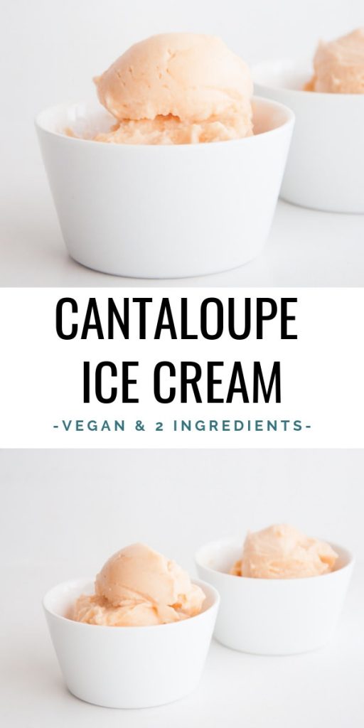 2-Ingredient Vegan Cantaloupe Ice Cream