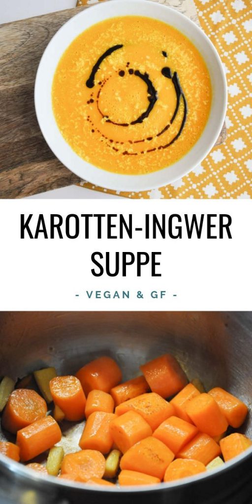 Vegane Karotten-Ingwer-Suppe Rezept | Elephantastic Vegan