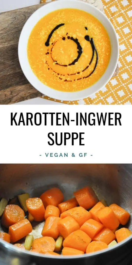 Vegane Karotten-Ingwer-Suppe