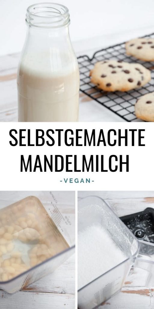 Selbstgemachte Mandelmilch