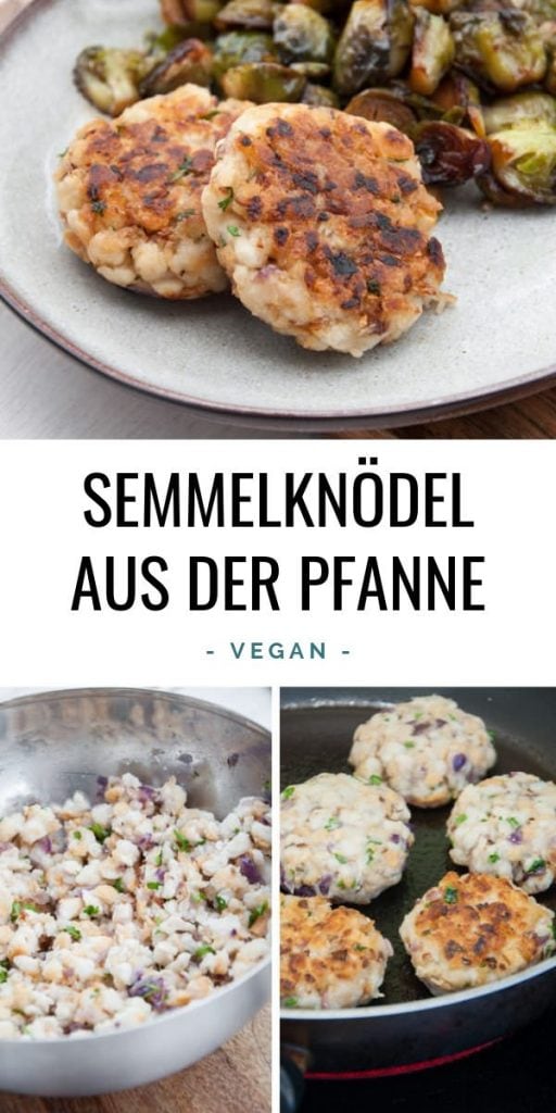 Vegane Semmelknödel aus der Pfanne