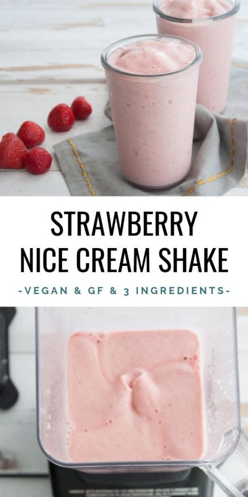 Strawberry Nice Cream Shake