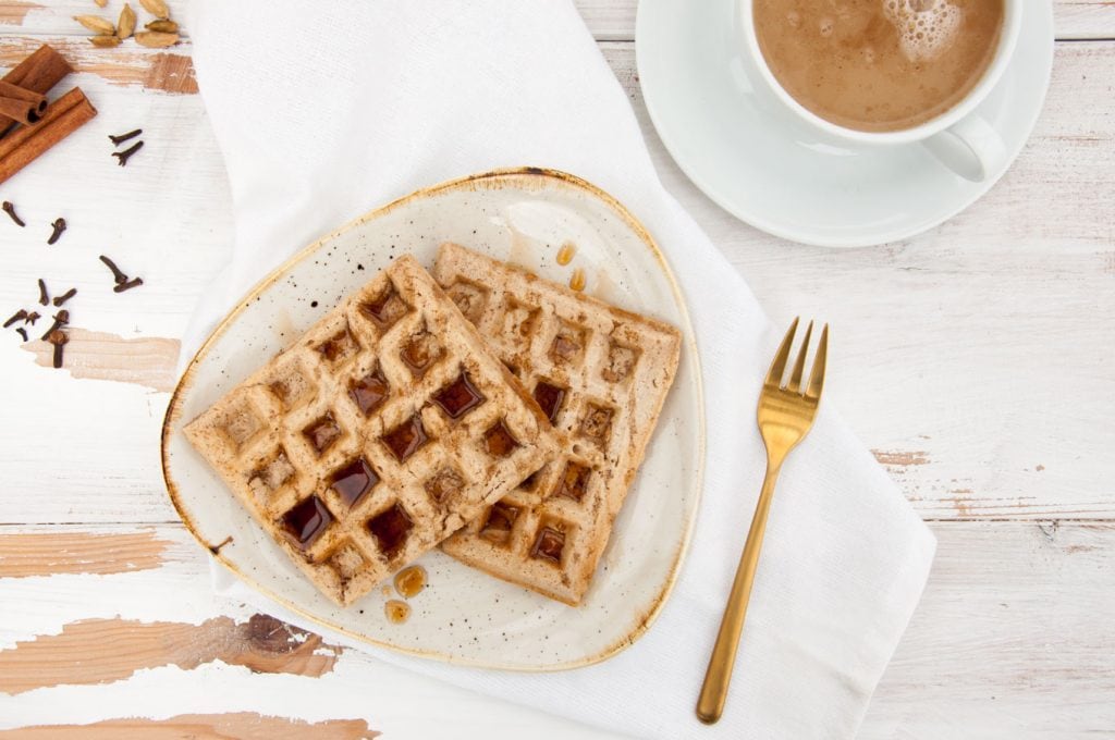 Vegan Chai Waffles | ElephantasticVegan.com