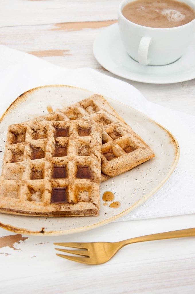 Vegan Chai Spiced Waffles | ElephantasticVegan.com