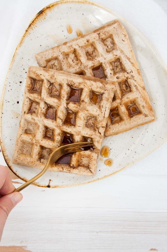 Vegan Chai Waffles | ElephantasticVegan.com