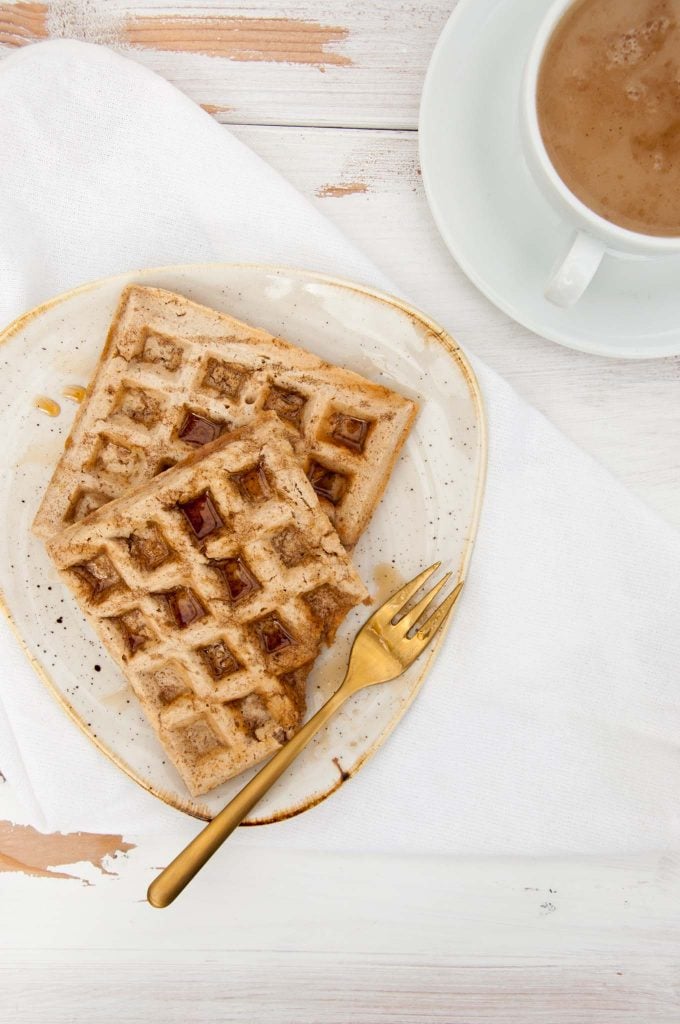 Dairy-Free, Egg-Free, Vegan Chai Waffles | ElephantasticVegan.com